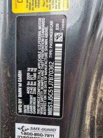 WBS1J5C51J7B70362 - 2018 BMW M2 CHARCOAL photo 13