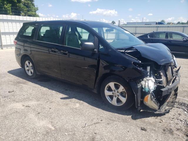 5TDZZ3DC1HS852238 - 2017 TOYOTA SIENNA BLACK photo 4