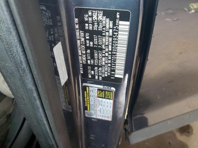 5XYZTDLBXDG095475 - 2013 HYUNDAI SANTA FE SPORT BLUE photo 12