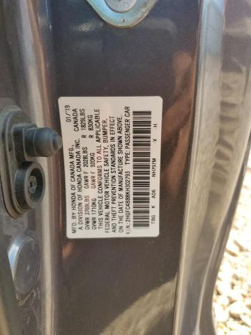 2HGFC4B88KH302793 - 2019 HONDA CIVIC SPORT Grafit foto 12