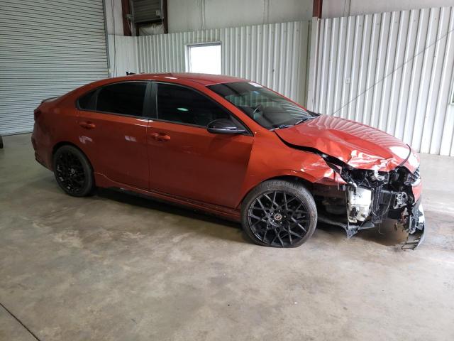 3KPF34AD5ME316811 - 2021 KIA FORTE GT LINE ORANGE photo 4