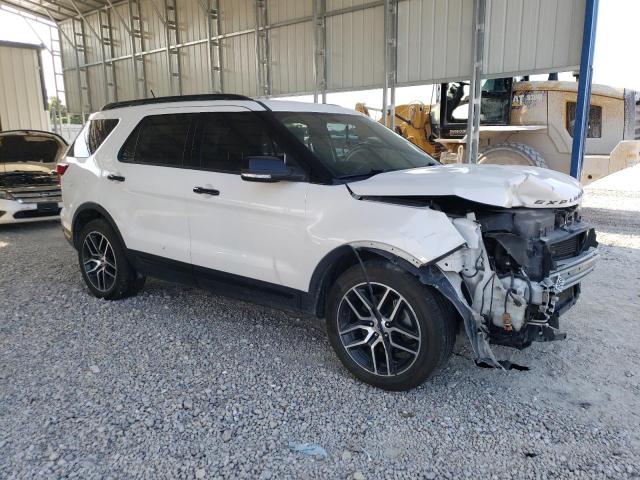 1FM5K8GT9JGB65211 - 2018 FORD EXPLORER SPORT أبيض صورة 4