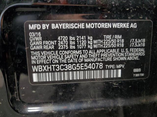 WBXHT3C38G5E54078 - 2016 BMW X1 XDRIVE28I Siyah fotoğraf 13