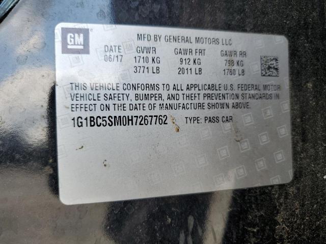 1G1BC5SM0H7267762 - 2017 CHEVROLET CRUZE LS Schwarz Foto 12