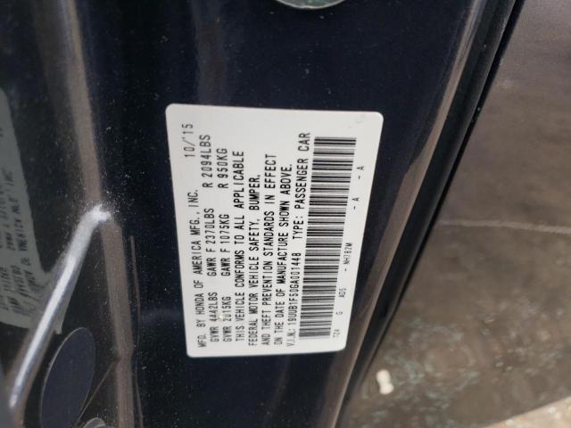 19UUB1F50GA001448 - 2016 ACURA TLX TECH GRAY photo 12