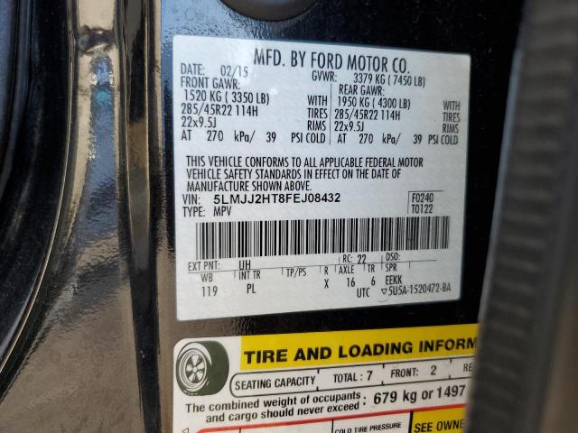5LMJJ2HT8FEJ08432 - 2015 LINCOLN NAVIGATOR შავი ფოტო 14