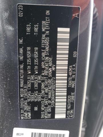 5TDKDRAHXPS021273 - 2023 TOYOTA HIGHLANDER L GRAY photo 13