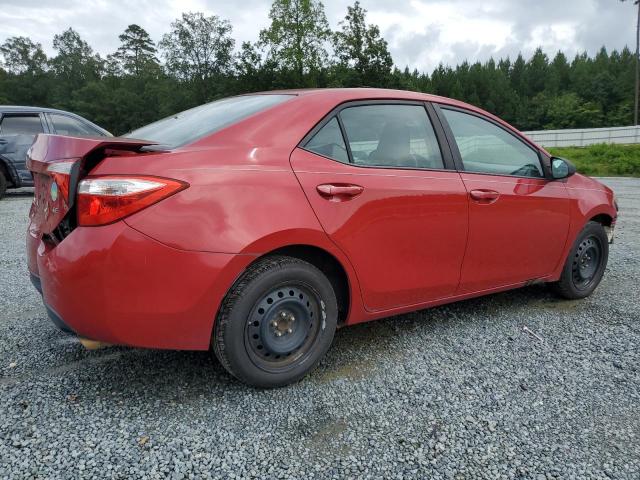 2T1BURHE4FC407254 - 2015 TOYOTA COROLLA L Қызыл фото 3