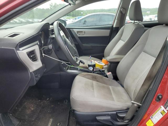 2T1BURHE4FC407254 - 2015 TOYOTA COROLLA L Қызыл фото 7