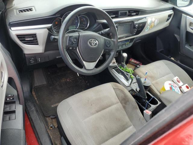 2T1BURHE4FC407254 - 2015 TOYOTA COROLLA L Қызыл фото 8