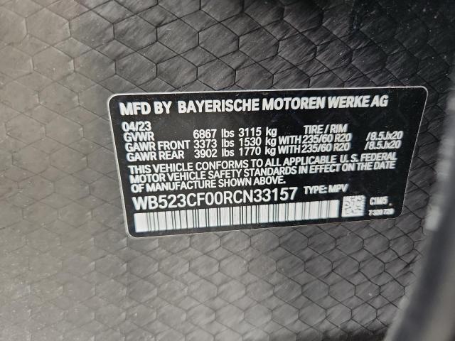 WB523CF00RCN33157 - 2024 BMW IX XDRIVE50 BLUE photo 14