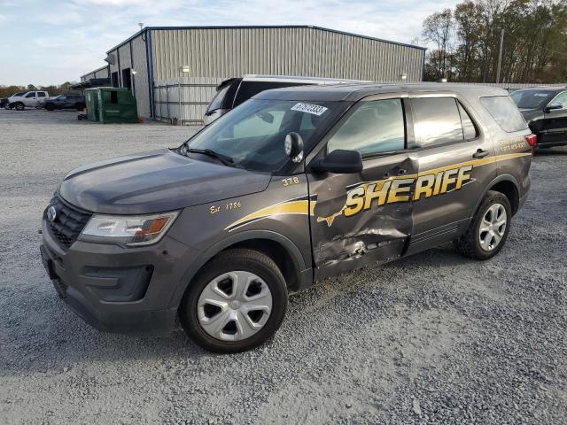 1FM5K8AR0HGD06982 - 2017 FORD EXPLORER POLICE INTERCEPTOR BROWN photo 1