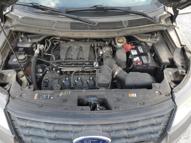 1FM5K8AR0HGD06982 - 2017 FORD EXPLORER POLICE INTERCEPTOR BROWN photo 11