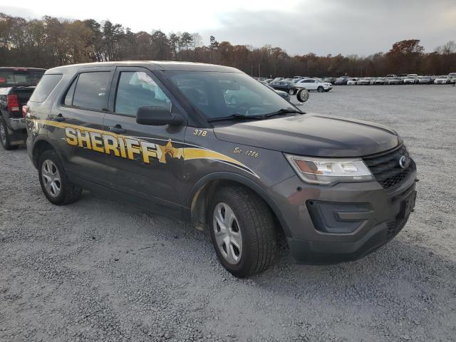 1FM5K8AR0HGD06982 - 2017 FORD EXPLORER POLICE INTERCEPTOR BROWN photo 4