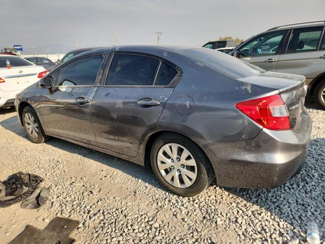 19XFB2E51CE042600 - 2012 HONDA CIVIC LX CHARCOAL photo 2