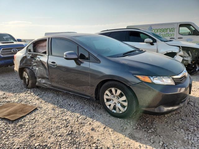19XFB2E51CE042600 - 2012 HONDA CIVIC LX CHARCOAL photo 4