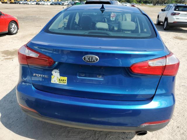 KNAFX4A88E5088546 - 2014 KIA FORTE EX BLUE photo 6