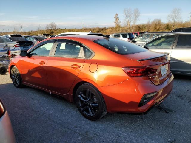 3KPF34AD5ME292607 - 2021 KIA FORTE GT LINE ORANGE photo 2