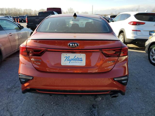 3KPF34AD5ME292607 - 2021 KIA FORTE GT LINE ORANGE photo 6