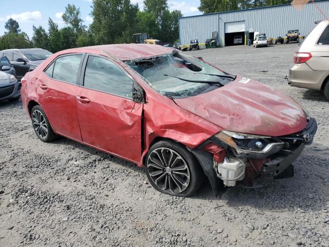 2T1BURHE5FC289795 - 2015 TOYOTA COROLLA L/ L RED photo 4