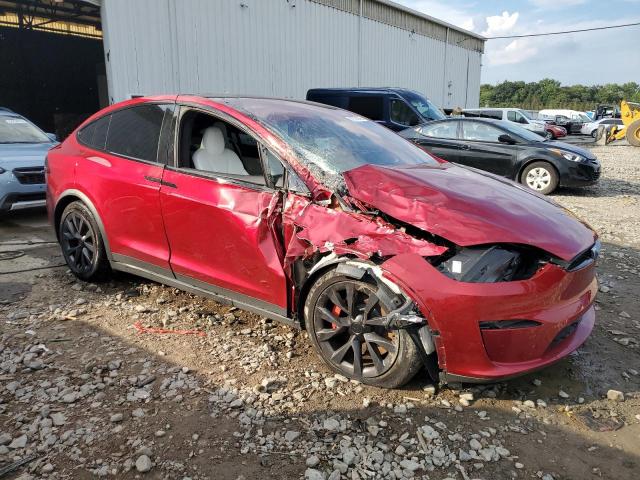 7SAXCBE5XRF448088 - 2024 TESLA MODEL X Qırmızı foto 4