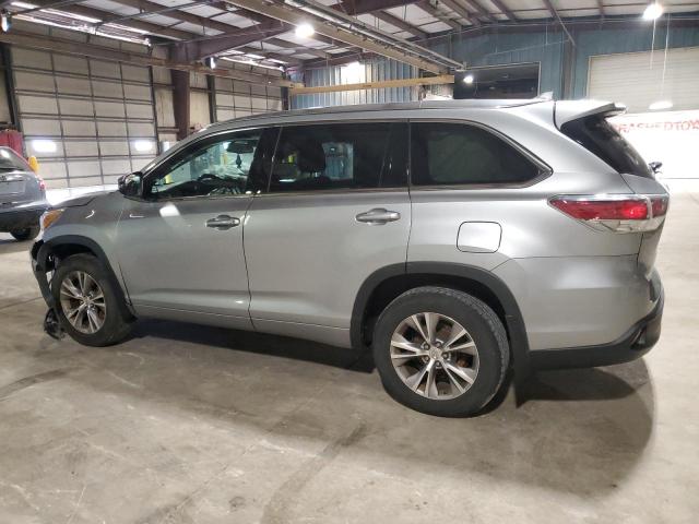 5TDJKRFH3FS185277 - 2015 TOYOTA HIGHLANDER XLE SILVER photo 2