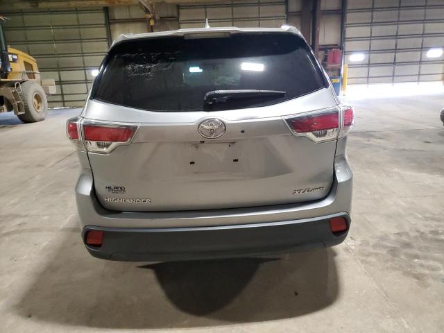 5TDJKRFH3FS185277 - 2015 TOYOTA HIGHLANDER XLE SILVER photo 6