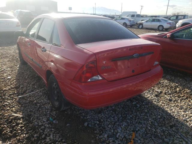 1FAFP33P42W282505 - 2002 FORD FOCUS LX RED photo 3