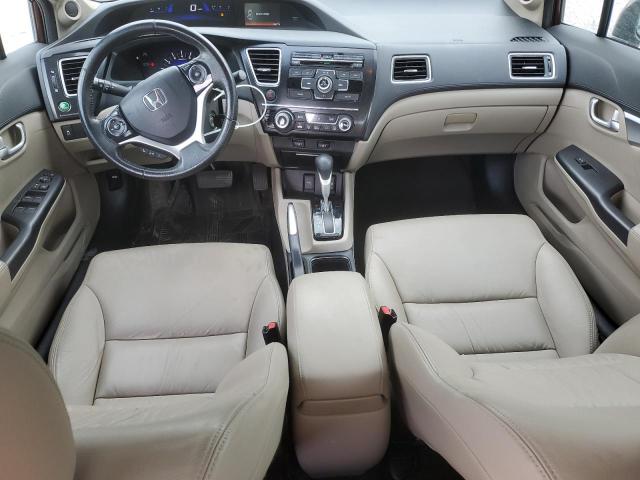 19XFB2F97DE053880 - 2013 HONDA CIVIC EXL მუქწითელი ფოტო 8