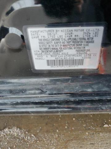 3N1CN7AP1JL801577 - 2018 NISSAN VERSA S BLACK photo 12