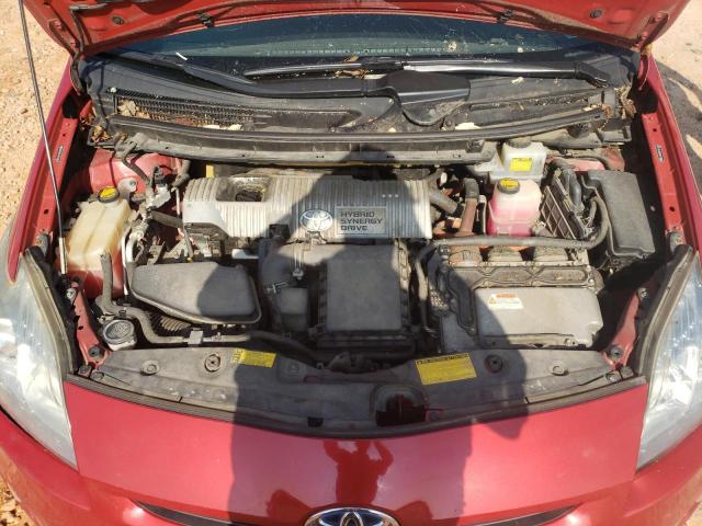 JTDKN3DU1A0163525 - 2010 TOYOTA PRIUS RED photo 11