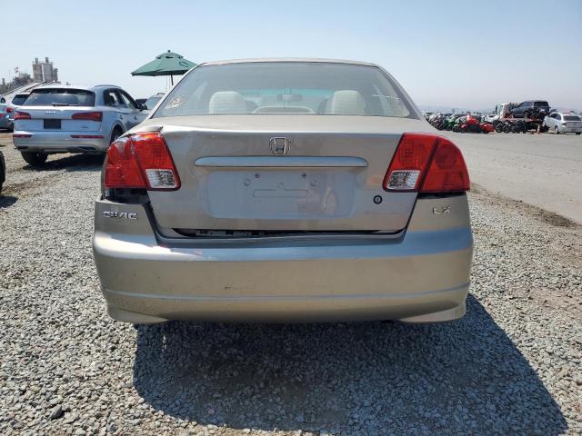 2HGES165X4H625615 - 2004 HONDA CIVIC LX Beige photo 6