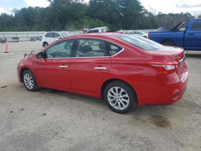 3N1AB7AP0KL607432 - 2019 NISSAN SENTRA S RED photo 2