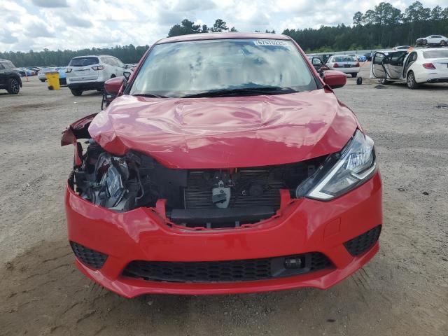 3N1AB7AP0KL607432 - 2019 NISSAN SENTRA S RED photo 5
