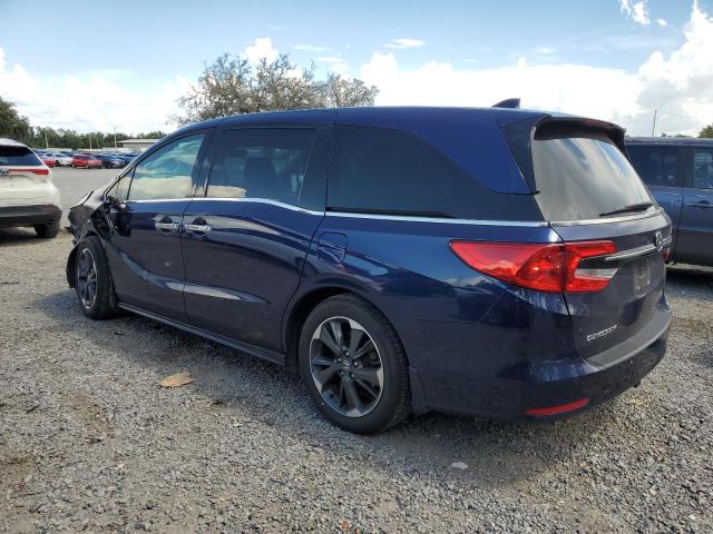 5FNRL6H90MB002150 - 2021 HONDA ODYSSEY ELITE 蓝色 照片 2