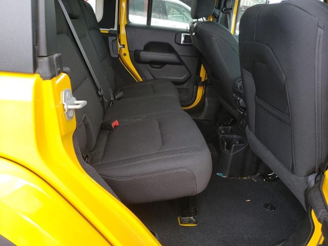 1C4HJXEN5LW295322 - 2020 JEEP WRANGLER U SAHARA YELLOW photo 11