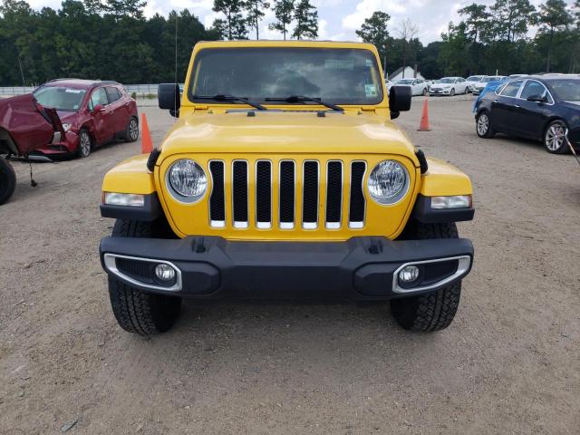 1C4HJXEN5LW295322 - 2020 JEEP WRANGLER U SAHARA YELLOW photo 5