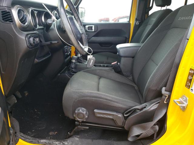 1C4HJXEN5LW295322 - 2020 JEEP WRANGLER U SAHARA YELLOW photo 7