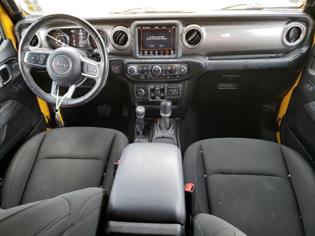 1C4HJXEN5LW295322 - 2020 JEEP WRANGLER U SAHARA YELLOW photo 8