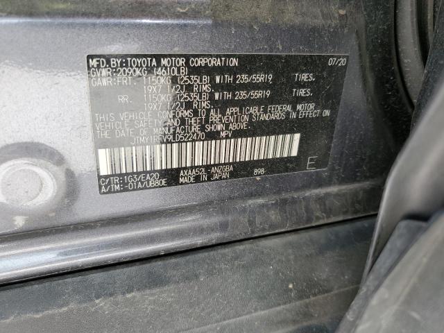 JTMY1RFV9LD522470 - 2020 TOYOTA RAV4 LIMITED CHARCOAL photo 13