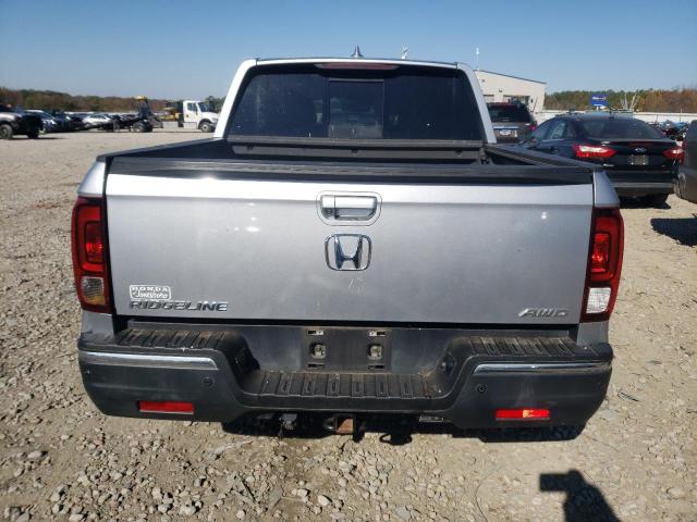 5FPYK3F79JB004349 - 2018 HONDA RIDGELINE RTL SILVER photo 6