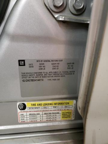 1G1ZH57B594144114 - 2009 CHEVROLET MALIBU 1LT SILVER photo 12