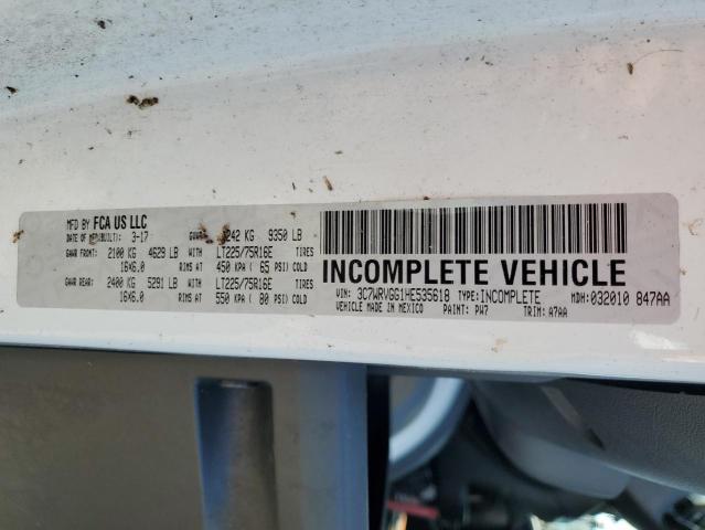 3C7WRVGG1HE535618 - 2017 RAM PROMASTER 3500 STANDARD Weiß Foto 13