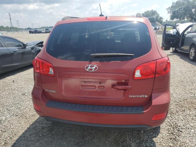 5NMSG13D79H236991 - 2009 HYUNDAI SANTA FE GLS RED photo 6