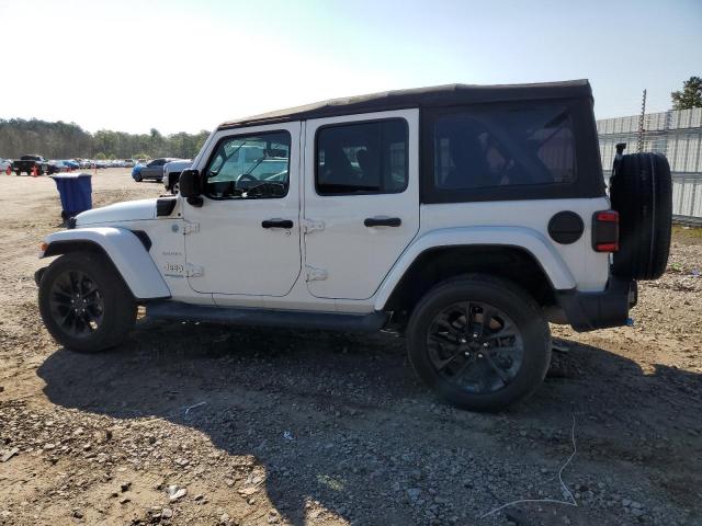 1C4JJXP69NW137138 - 2022 JEEP WRANGLER U SAHARA 4XE WHITE photo 2