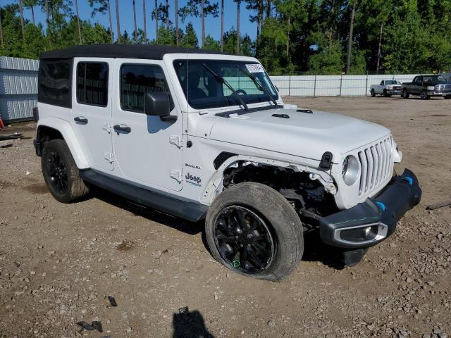 1C4JJXP69NW137138 - 2022 JEEP WRANGLER U SAHARA 4XE WHITE photo 4