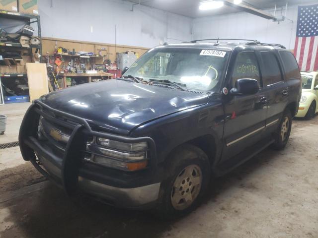 1GNEK13T35J137521 - 2005 CHEVROLET TAHOE K1500 BLUE photo 2