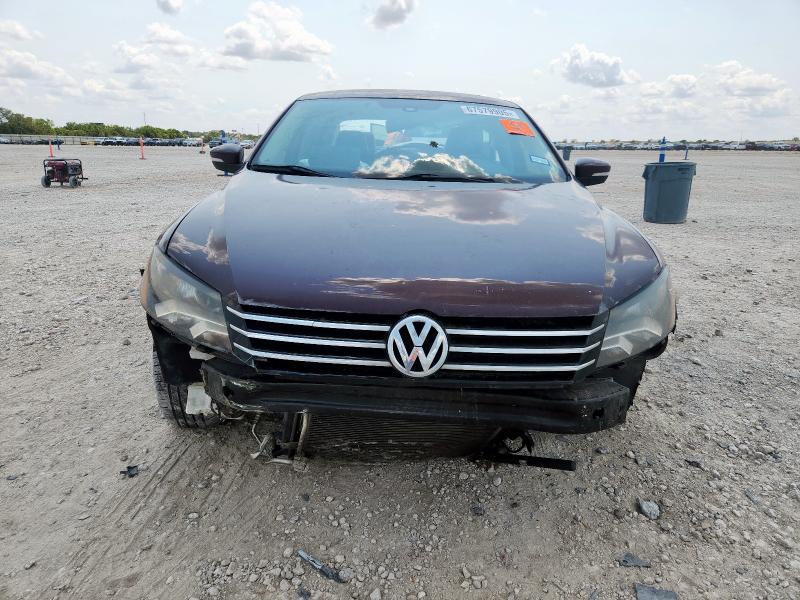 1VWBP7A30DC108528 - 2013 VOLKSWAGEN PASSAT SE Темно-червоний фото 5