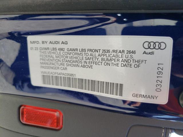 WAUEADF54PA035851 - 2023 AUDI A5 PRESTIGE 45 BLUE photo 13