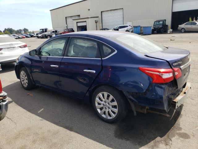 3N1AB7AP0KY372176 - 2019 NISSAN SENTRA S BLUE photo 2